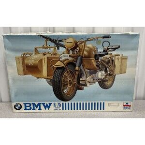 ESCI MOTORCYCLE BMW R / 75 W SIDECAR SCALE 1/9TH MODEL KIT BOX 1986